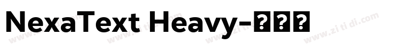 NexaText Heavy字体转换